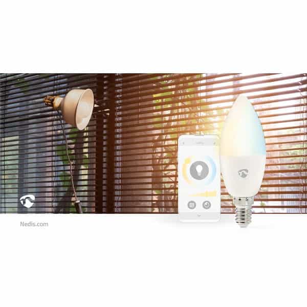 Nedis SmartLife LED Bulb | Wi-Fi | E14 | 470 lm | 4.9 W | Warm to Cool White | 2700 - 6500 K | Energialuokka: F | Android™ / IOS | Kynttilä - Image 13