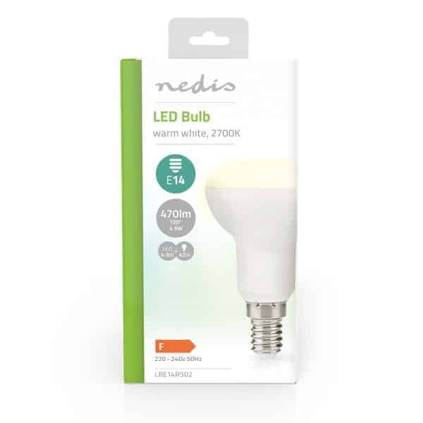 Nedis LED Lamppu E14 | R50 | 4.9 W | 470 lm | 2700 K | Lämmin Valkoinen | Kirkas | 1 kpl