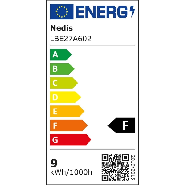 Nedis LED Lamppu E27 | A60 | 8.5 W | 806 lm | 2700 K | Lämmin Valkoinen | Huurrettu | 1 kpl