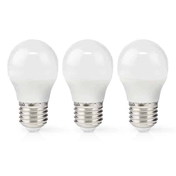 Nedis LED Lamppu E27 | G45 | 4.9 W | 470 lm | 2700 K | Lämmin Valkoinen | Huurrettu | 3 kpl
