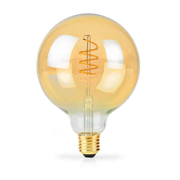 Nedis LED Filamenttilamppu E27 | G95 | 3.8 W | 250 lm | 2100 K | Himmennettävä | Erittäin lämmin valkoinen | 1 kpl