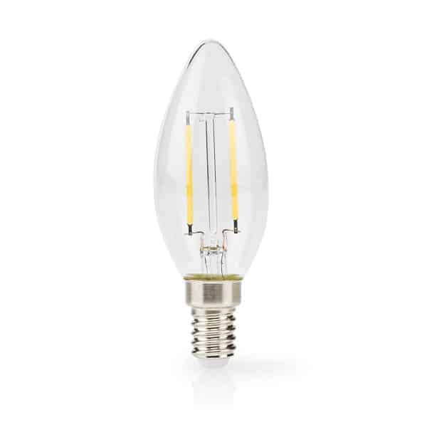 Nedis LED-lamppu E14 | Kynttilä | 2 W | 250 lm | 2700 K | Lämmin Valkoinen | 1 kpl | Kirkas