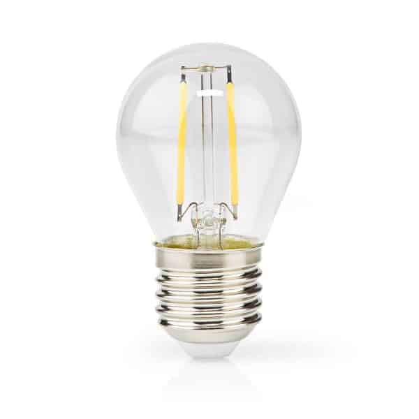 Nedis LED Filamenttilamppu E27 | G45 | 2 W | 250 lm | 2700 K | Lämmin Valkoinen | 1 kpl