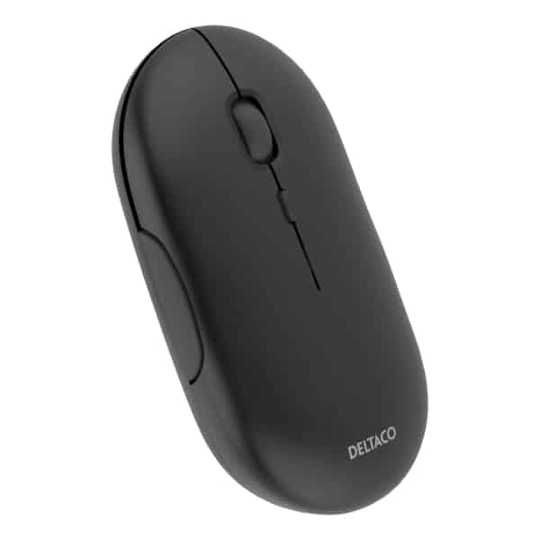 DELTACO litteä langaton hiiri, hiljaiset painikkeet, USB-vastaanotin | MS-803
