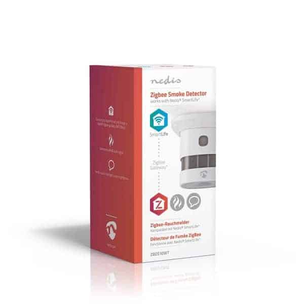 Nedis SmartLife Palovaroitin | Zigbee 3.0 | Akkukäyttöinen | Anturin käyttöikä: 10 Vuotta | EN 14604 | Android™ / IOS | 85 dB | Valkoinen | 1 kpl