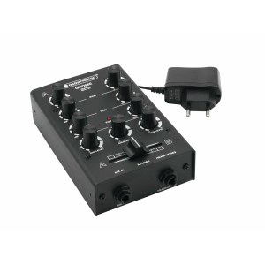 OMNITRONIC PM-322P 3-Channel DJ Mixer with Bluetooth & USB Player