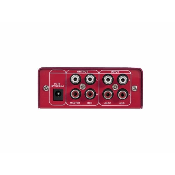 OMNITRONIC GNOME-202 Mini Mixer red