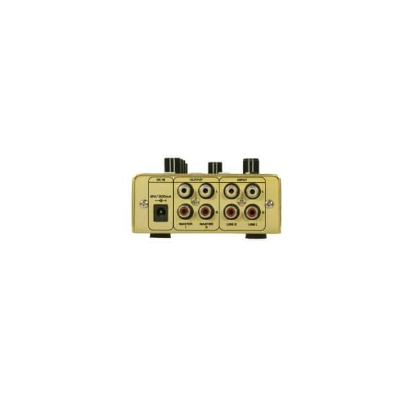 OMNITRONIC GNOME-202P Mini Mixer gold