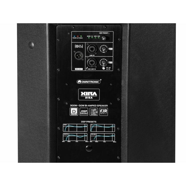 OMNITRONIC XIRA-215A Active 2-Way Speaker FIR-DSP