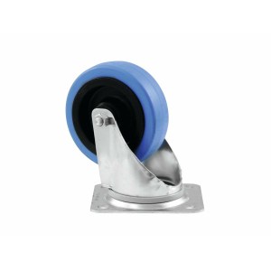 ROADINGER Swivel Castor 100mm blue shielded bearing