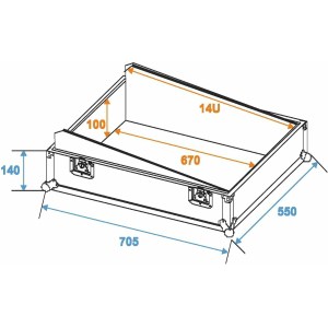 ROADINGER Mixer Case Pro LS-19 Laptop Tray bk