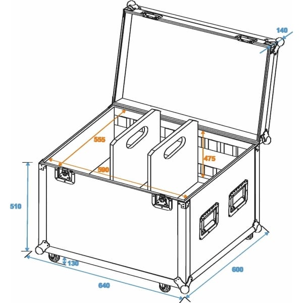 ROADINGER Universal Tour Case 60cm with wheels