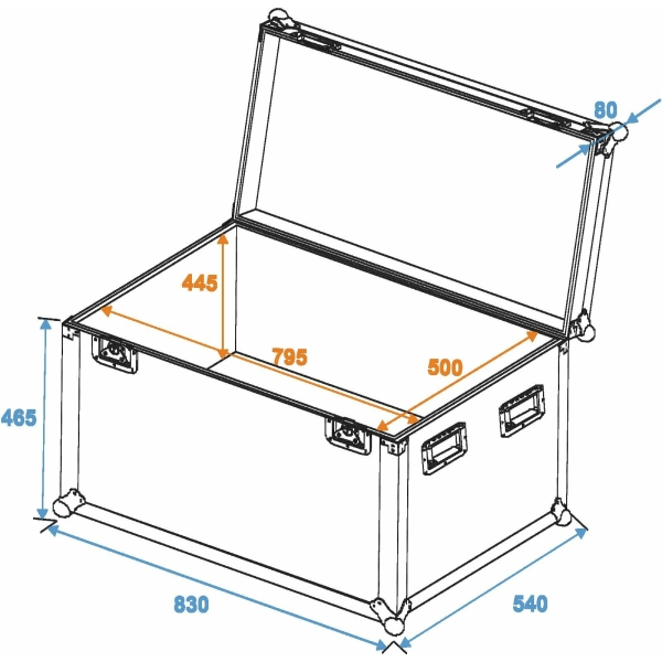 ROADINGER Universal Case Pro 80x50x50cm