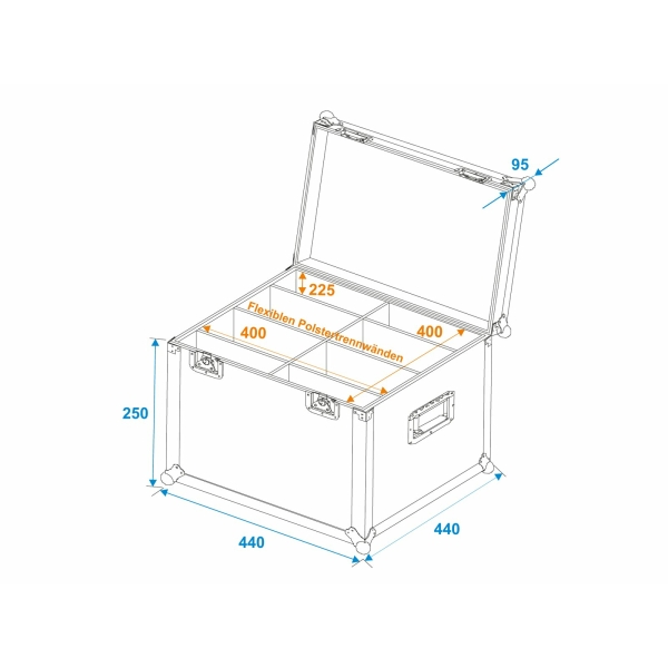 ROADINGER Universal Transport Case TDV-40 40x40x30cm