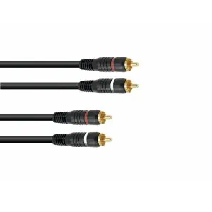OMNITRONIC RCA cable 2x2 1.5m