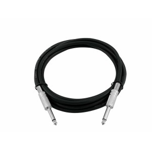 OMNITRONIC Jack cable 6.3 mono 1x 90° 3m bk