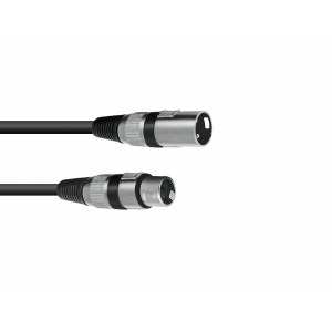 OMNITRONIC XLR cable 3pin 1m bk