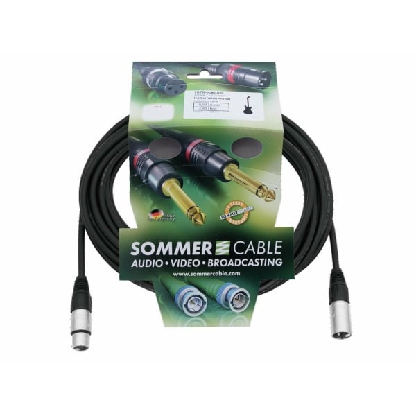 SOMMER CABLE XLR cable 3pin 15m bk Neutrik