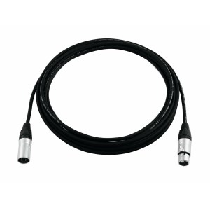 PSSO DMX cable XLR 3pin 1,5m bk Neutrik black connectors