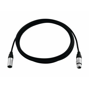 PSSO DMX cable XLR COL 3pin 3m bk Neutrik