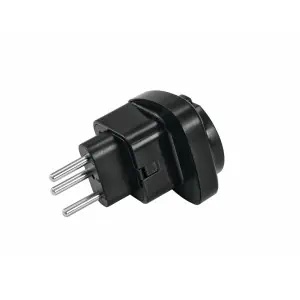 OMNITRONIC Adapter EU/CH Plug 10A bk
