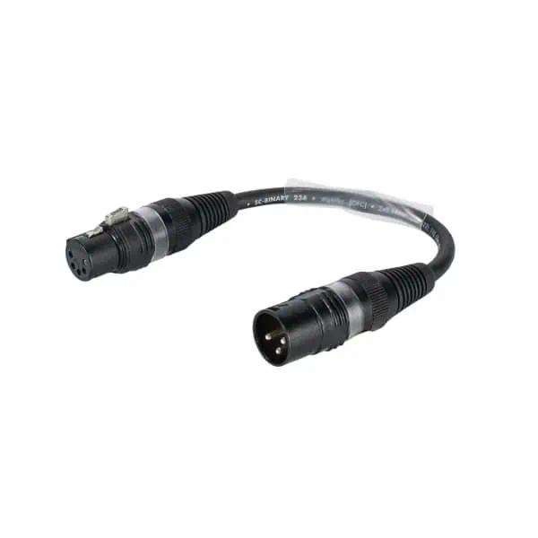 SOMMER CABLE Adaptercable 3pin XLR(M)/5pin XLR(F) bk