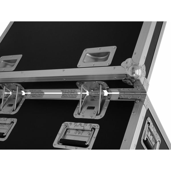 ROADINGER Flightcase 4x LED TMH-X4