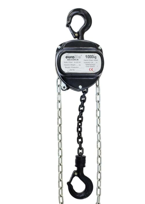 EUROLITE Chain Hoist 6M/1.0T black