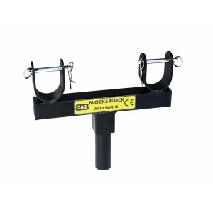 BLOCK AND BLOCK AM3802 fixed support for truss insertion 38mm male