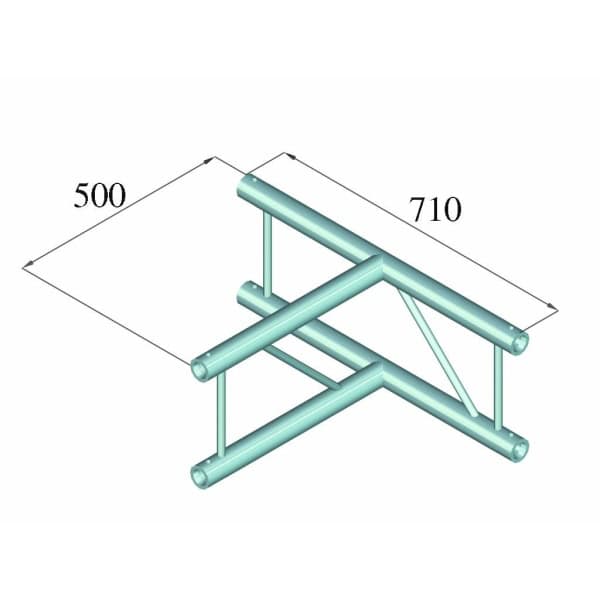 ALUTRUSS BILOCK BQ2-PAT36V 3-way T-Piece 90°