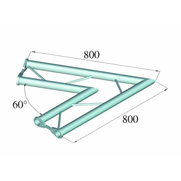 ALUTRUSS BISYSTEM PH-20 2-way 60° horizontal