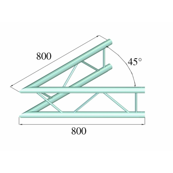 ALUTRUSS DECOLOCK DQ2-PAC19V 2-way Corner 45° - Image 2