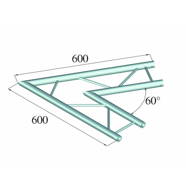 ALUTRUSS DECOLOCK DQ2-PAC20H 2-way Corner 60°