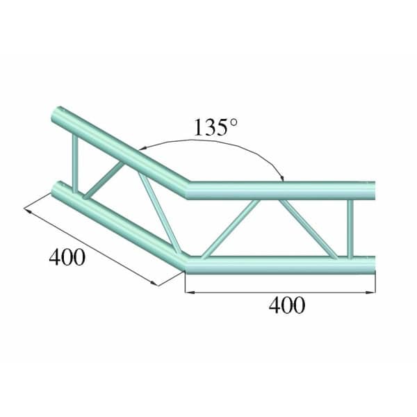 ALUTRUSS DECOLOCK DQ2-PAC23V 2-way Corner 135° - Image 2