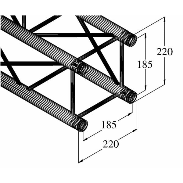 ALUTRUSS DECOLOCK DQ4-250 4-Way Cross Beam