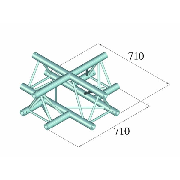 ALUTRUSS TRILOCK 6082AC-41 4-Way Cross