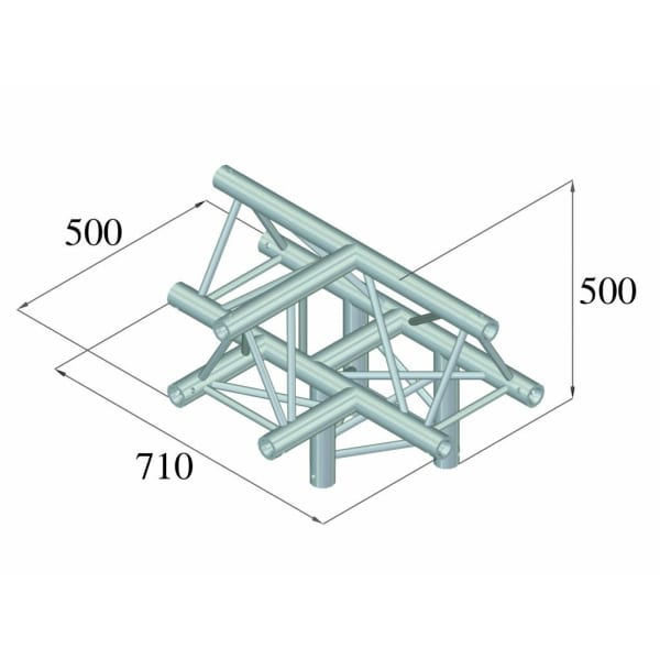 ALUTRUSS TRILOCK 6082AT-43 4-Way Piece /