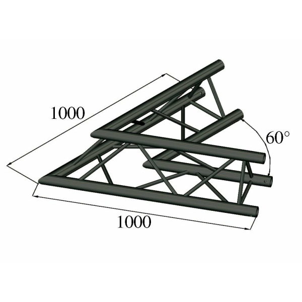 ALUTRUSS TRILOCK S-PAC 20 2-Way Corner 60° black