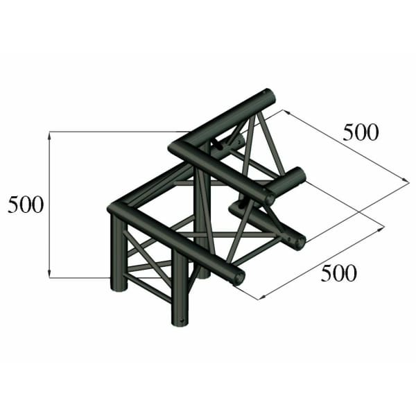 ALUTRUSS TRILOCK S-PAL-32 3-Way Corner / left