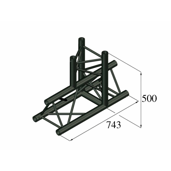 ALUTRUSS TRILOCK S-PAT-37 3-Way T-Piece