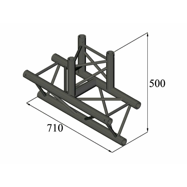 ALUTRUSS TRILOCK S-PAT-38 3-Way T-Piece