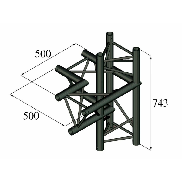 ALUTRUSS TRILOCK S-PAC-44 4-Way Piece / left