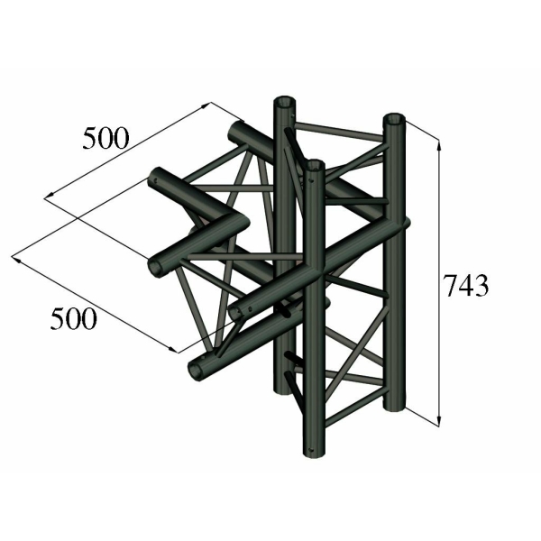 ALUTRUSS TRILOCK S-PAC-45 4-Way Piece / right