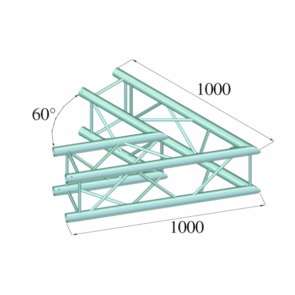 ALUTRUSS QUADLOCK S6082C-20 2-Way Corner 60°