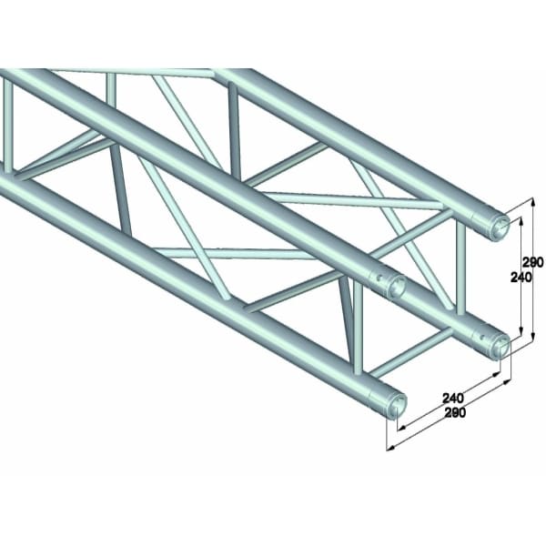 ALUTRUSS QUADLOCK 6082-875 4-Way Cross Beam