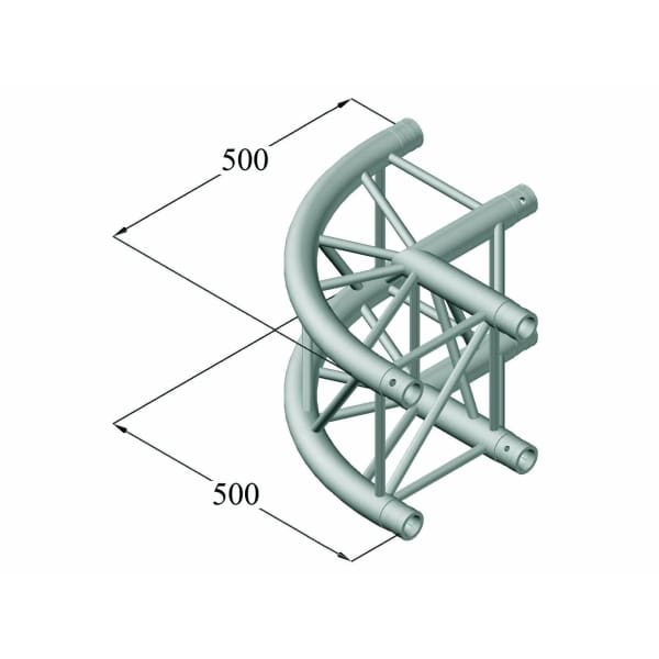 ALUTRUSS QUADLOCK 6082C-21R 2-Way Corner 90°