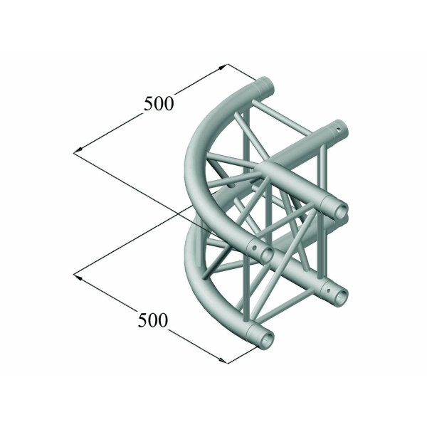 ALUTRUSS QUADLOCK QL-ET34 C-21R 2-Way Corner 90°