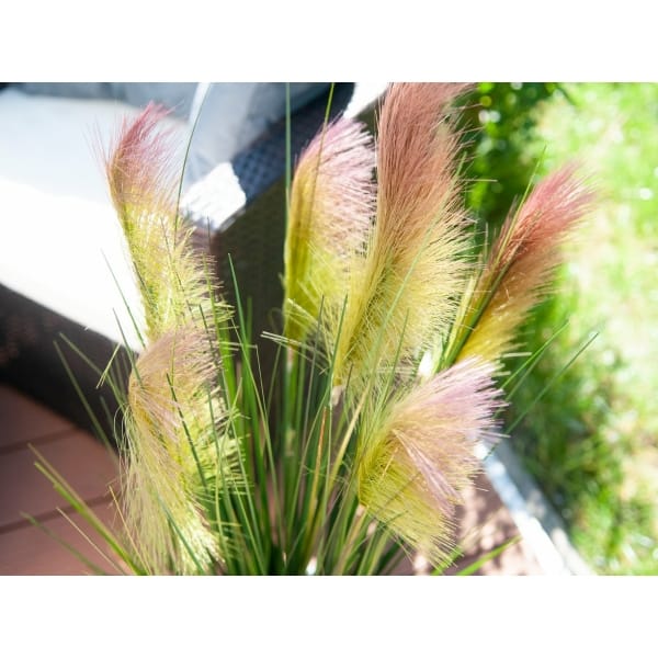EUROPALMS Feather grass, artificial, rosé, 90cm - keinotekoinen