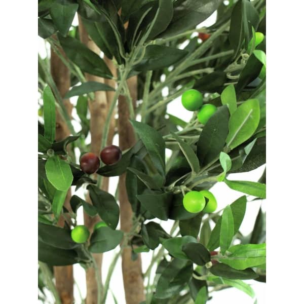 EUROPALMS Olive Tree with fruits, 2 trunks, artificial, 250cm - keinotekoinen
