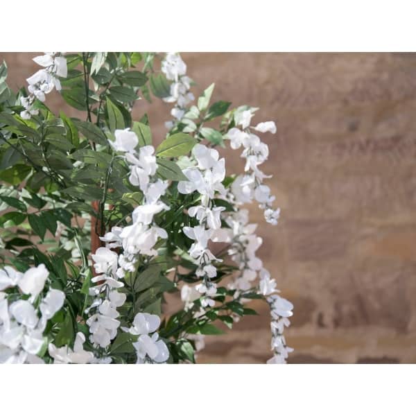 EUROPALMS Wisteria, artificial plant, white, 180cm - keinotekoinen